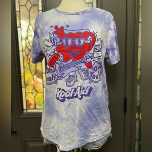 Koolaid Purple Tie Dye Oh Yeah Sleeve Graphic Tee Size Large